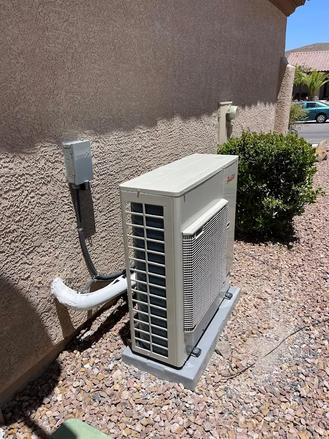Residential air conditioning condenser unit in Odessa